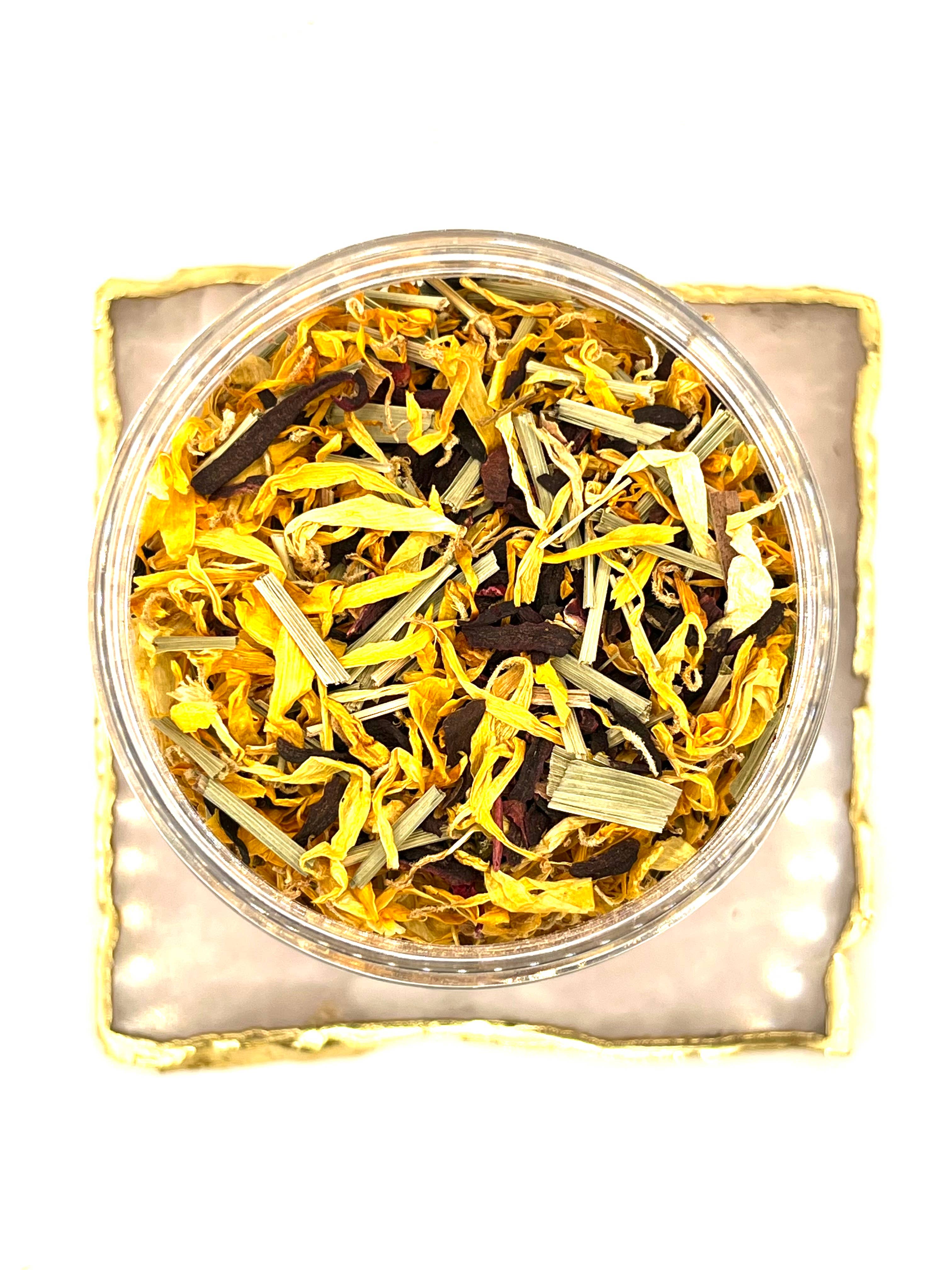 GROUND YOURSELF Handcrafted Herbal Tea Blend: Plastic Jars