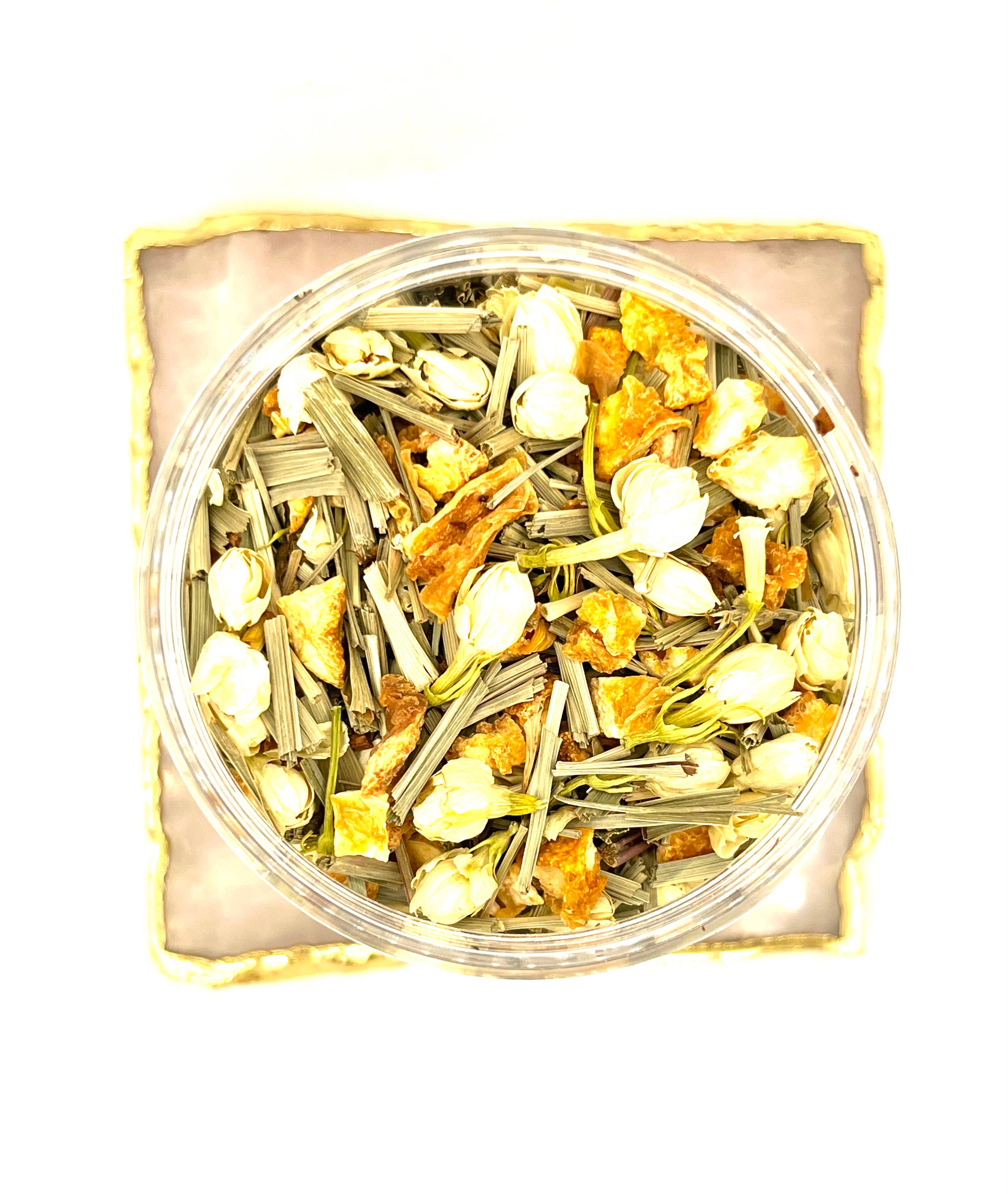 AROMATIC GARDEN Handcrafted Herbal Tea Blend: Plastic Jars